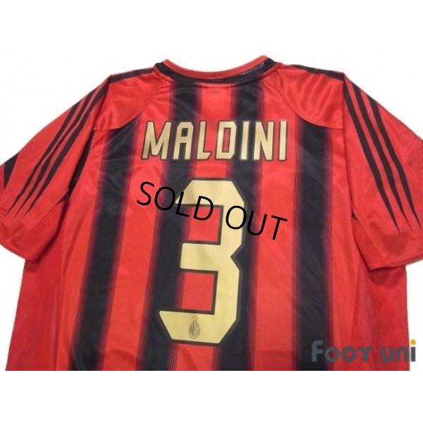Photo4: AC Milan 2004-2005 Home Shirt #3 Maldini Scudetto Patch/Badge
