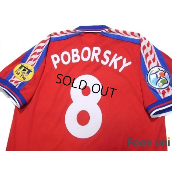 Photo4: Czech Republic 1996 Home Shirt #8 Poborsky UEFA Euro 1996 Patch/Badge UEFA Fair Play Patch/Badge