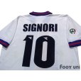 Photo4: Bologna 1998-1999 Away Shirt #10 Signori Lega Calcio Patch/Badge