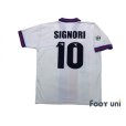 Photo2: Bologna 1998-1999 Away Shirt #10 Signori Lega Calcio Patch/Badge (2)