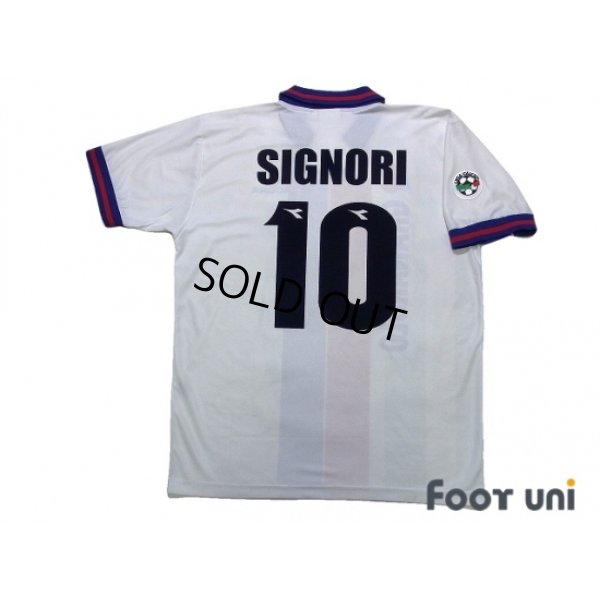 Photo2: Bologna 1998-1999 Away Shirt #10 Signori Lega Calcio Patch/Badge