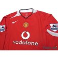 Photo3: Manchester United 2004-2006 Home Long Sleeve Shirt #8 Rooney BARCLAYS PREMIERSHIP Patch/Badge