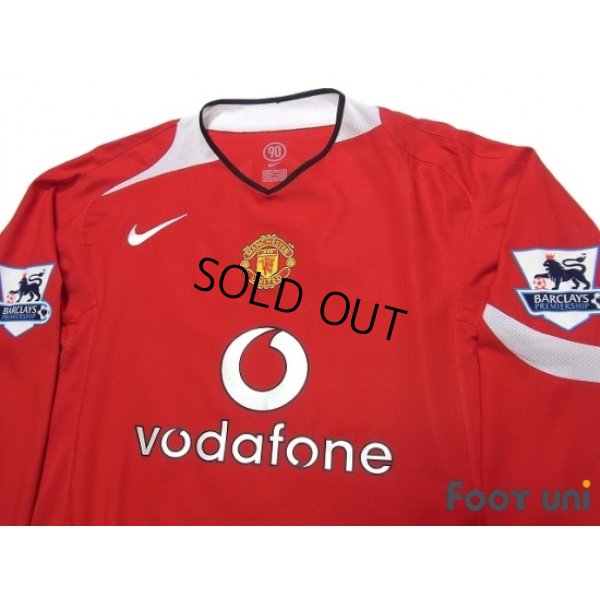 Photo3: Manchester United 2004-2006 Home Long Sleeve Shirt #8 Rooney BARCLAYS PREMIERSHIP Patch/Badge