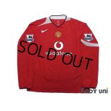 Manchester United 2004-2006 Home Long Sleeve Shirt #8 Rooney BARCLAYS PREMIERSHIP Patch/Badge