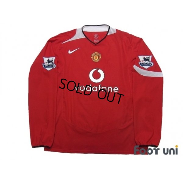 Photo1: Manchester United 2004-2006 Home Long Sleeve Shirt #8 Rooney BARCLAYS PREMIERSHIP Patch/Badge