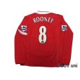 Photo2: Manchester United 2004-2006 Home Long Sleeve Shirt #8 Rooney BARCLAYS PREMIERSHIP Patch/Badge (2)