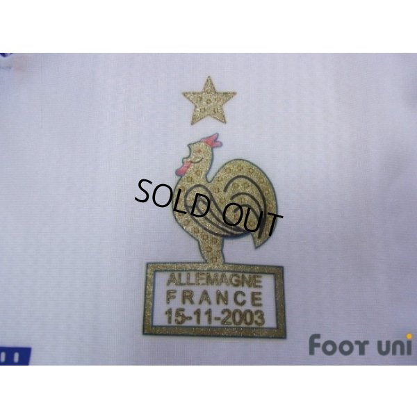 Photo6: France 2004 Away Authentic Long Sleeve Shirt #7 Pires