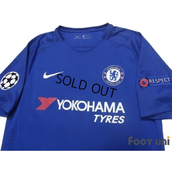 Photo3: Chelsea 2017-2018 Home Shirt #18 Olivier Giroud Champions League Patch/Badge Respect Patch/Badge