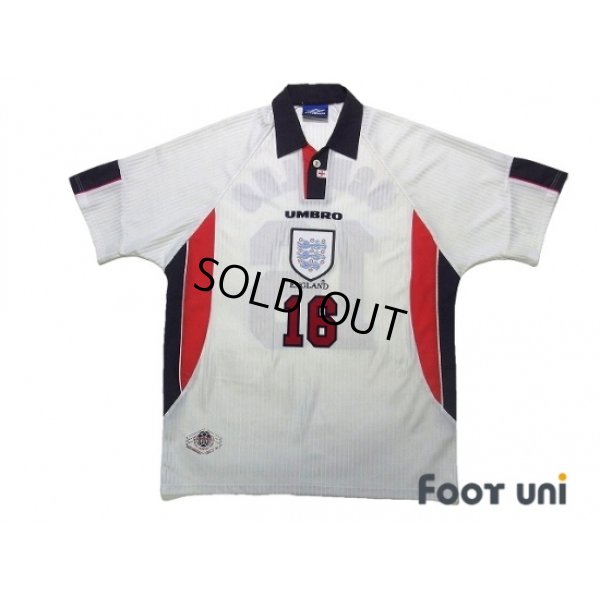 Photo1: England 1998 Home Shirt #16 Scholes