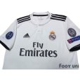 Photo3: Real Madrid 2018-2019 Home Shirt #11 Bale Champions League Patch/Badge