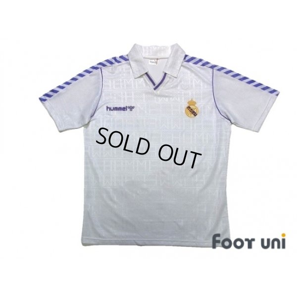 Photo1: Real Madrid 1988-1990 Home Shirt