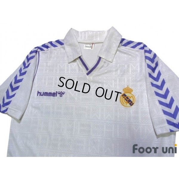 Photo3: Real Madrid 1988-1990 Home Shirt