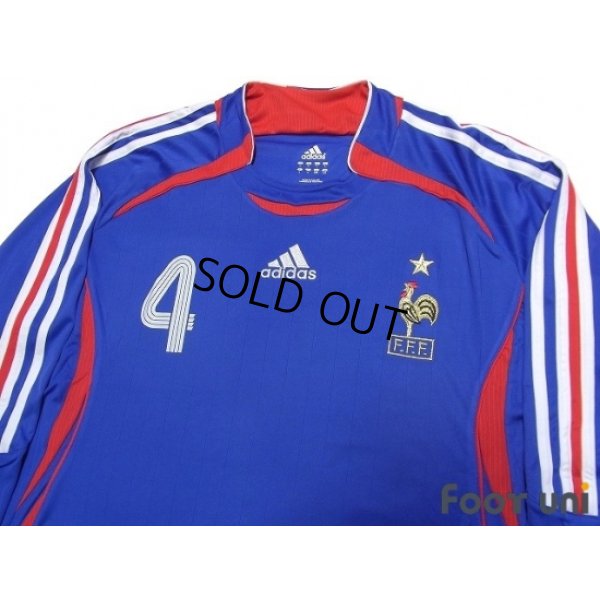 Photo3: France 2006 Home Long Sleeve Shirt #4 Vieira