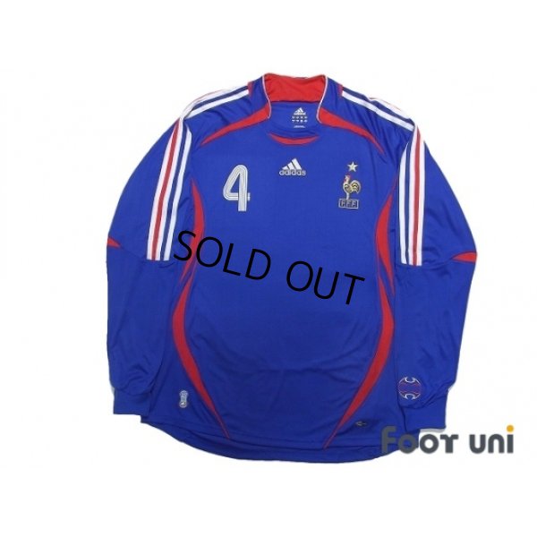 Photo1: France 2006 Home Long Sleeve Shirt #4 Vieira