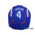 Photo2: France 2006 Home Long Sleeve Shirt #4 Vieira (2)