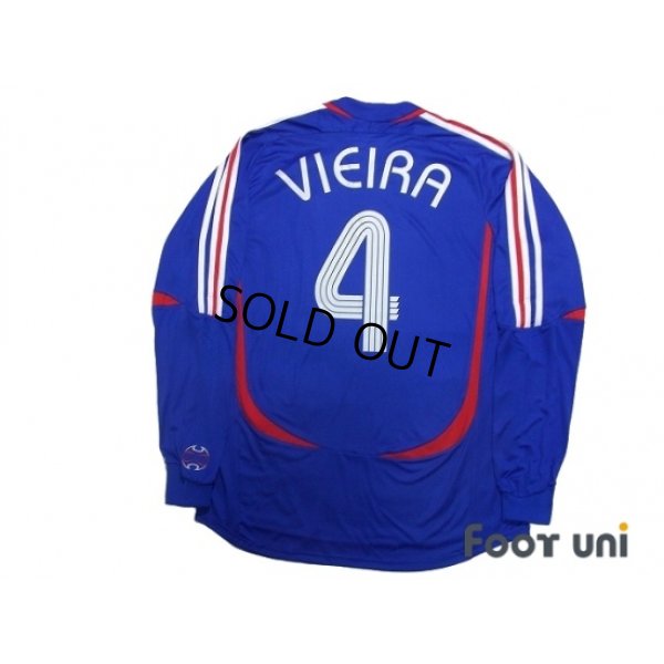 Photo2: France 2006 Home Long Sleeve Shirt #4 Vieira