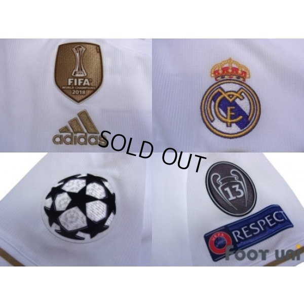 Photo7: Real Madrid 2019-2020 Home Shirts and shorts Set #7 Hazard Champions League Patch/Badge
