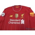 Photo3: Liverpool 2019-2020 Home Long Sleeve Shirt #4 Virgil van Dijk Premier League Patch/Badge