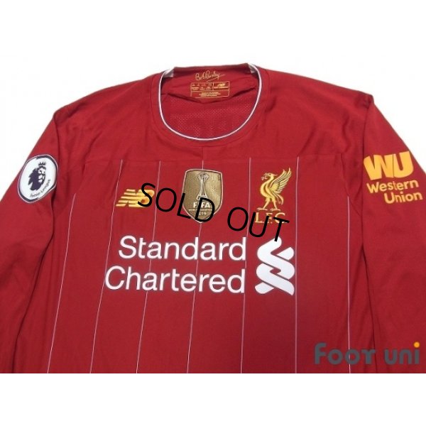 Photo3: Liverpool 2019-2020 Home Long Sleeve Shirt #4 Virgil van Dijk Premier League Patch/Badge
