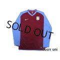 Aston Villa 2008-2009 Home Authentic Long Sleeve Shirt