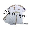 Real Madrid 2019-2020 Home Shirts and shorts Set #7 Hazard Champions League Patch/Badge