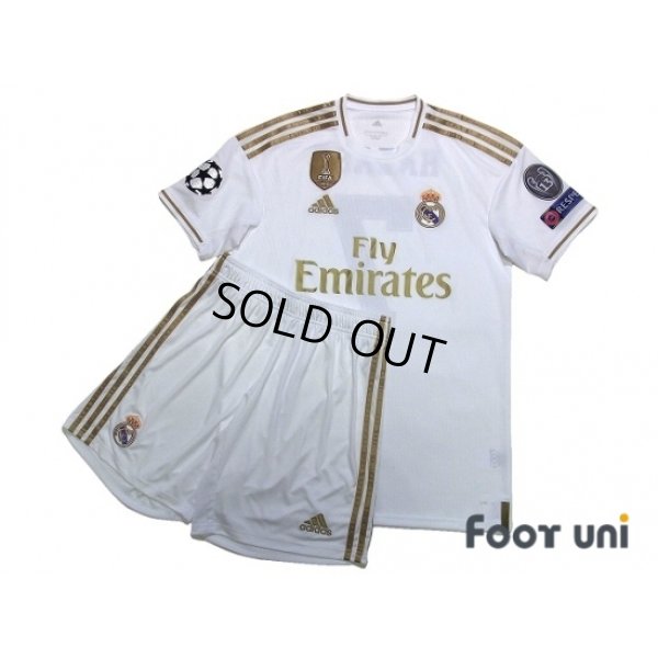 Photo1: Real Madrid 2019-2020 Home Shirts and shorts Set #7 Hazard Champions League Patch/Badge