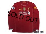 Liverpool 2019-2020 Home Long Sleeve Shirt #4 Virgil van Dijk Premier League Patch/Badge
