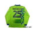 Photo2: Bellmare Hiratsuka 1994-1995 Home Long Sleeve Shirt #25 Takemura (2)