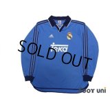 Real Madrid 1999-2001 Away Authentic Long Sleeve Shirt