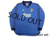 Real Madrid 1999-2001 Away Authentic Long Sleeve Shirt