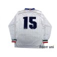 Photo2: Italy 1995 Away Player Long Sleeve Shirt #15 (2)