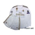 Photo1: Real Madrid 2019-2020 Home Authentic Shirts and shorts Set #26 Kubo Champions League Patch/Badge (1)