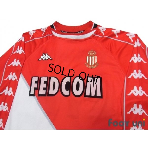 Photo3: AS Monaco 1999-2000 Home Long Sleeve Shirt #11 Simone