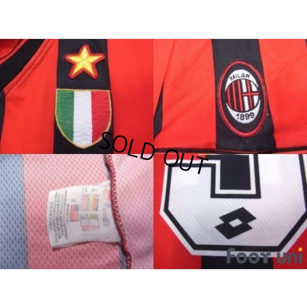 Photo6: AC Milan 1996-1997 Home Shirt #9 George Weah Scudetto Patch/Badge