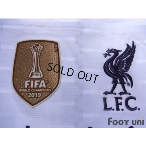 Photo6: Liverpool 2019-2020 Away Authentic Shirt #11 Mohamed Salah Champions League Patch/Badge