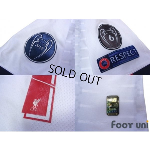 Photo7: Liverpool 2019-2020 Away Authentic Shirt #11 Mohamed Salah Champions League Patch/Badge