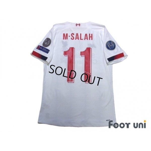 Photo2: Liverpool 2019-2020 Away Authentic Shirt #11 Mohamed Salah Champions League Patch/Badge