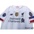 Photo3: Liverpool 2019-2020 Away Authentic Shirt #11 Mohamed Salah Champions League Patch/Badge