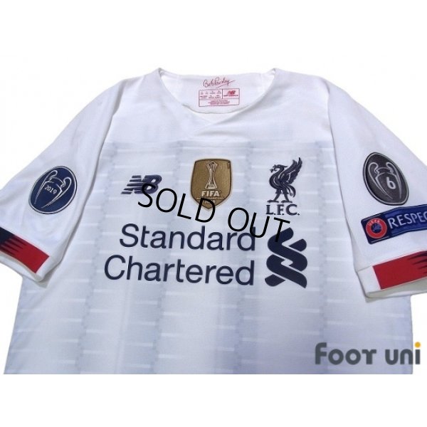 Photo3: Liverpool 2019-2020 Away Authentic Shirt #11 Mohamed Salah Champions League Patch/Badge
