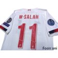 Photo4: Liverpool 2019-2020 Away Authentic Shirt #11 Mohamed Salah Champions League Patch/Badge