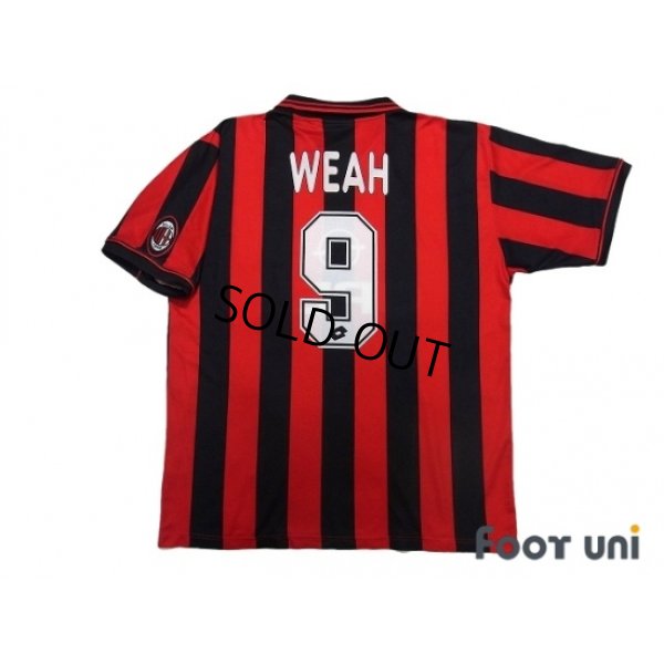 Photo2: AC Milan 1996-1997 Home Shirt #9 George Weah Scudetto Patch/Badge