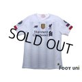 Liverpool 2019-2020 Away Authentic Shirt #11 Mohamed Salah Champions League Patch/Badge