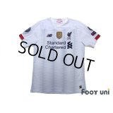 Liverpool 2019-2020 Away Authentic Shirt #11 Mohamed Salah Champions League Patch/Badge