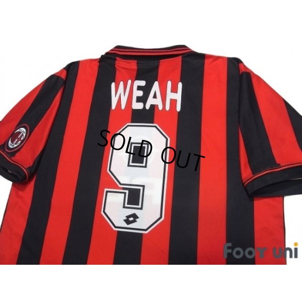 Photo4: AC Milan 1996-1997 Home Shirt #9 George Weah Scudetto Patch/Badge