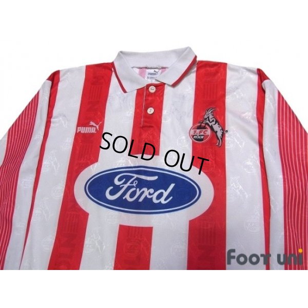 Photo3: 1.FC Koln 1995-1996 Home Long Sleeve Shirt