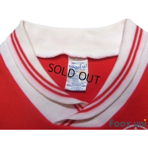 Photo4: AS Monaco 1986-1987 Home Long Sleeve Shirt