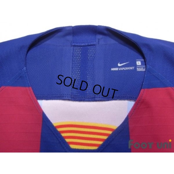 Photo5: FC Barcelona 2019-2020 Home Authentic Shirt #10 Messi Champions League Patch/Badge