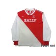 Photo1: AS Monaco 1986-1987 Home Long Sleeve Shirt (1)