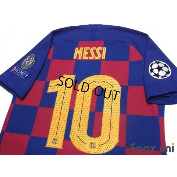 Photo4: FC Barcelona 2019-2020 Home Authentic Shirt #10 Messi Champions League Patch/Badge