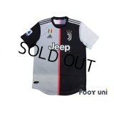 Juventus 2019-2020 Home Authentic Shirt Serie A Tim Patch/Badge